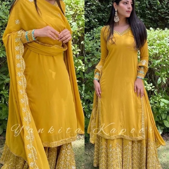 Indian Pakistani Embroidery salwar Kameez suit - Picture 1 of 4
